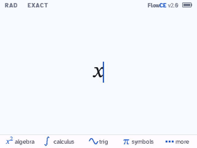 The graph screen: x cubed minus 3x typed, graphed, panned, its key points labeled, traced